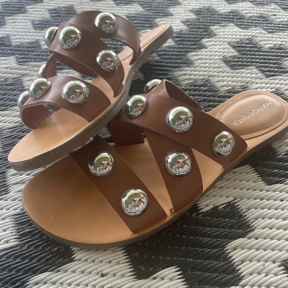 Marc Fisher studded slides - Picture 1 of 3